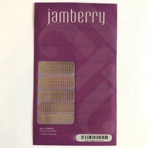 Jamberry Nail Wrap Full Sheet Metallic Gold Stripe